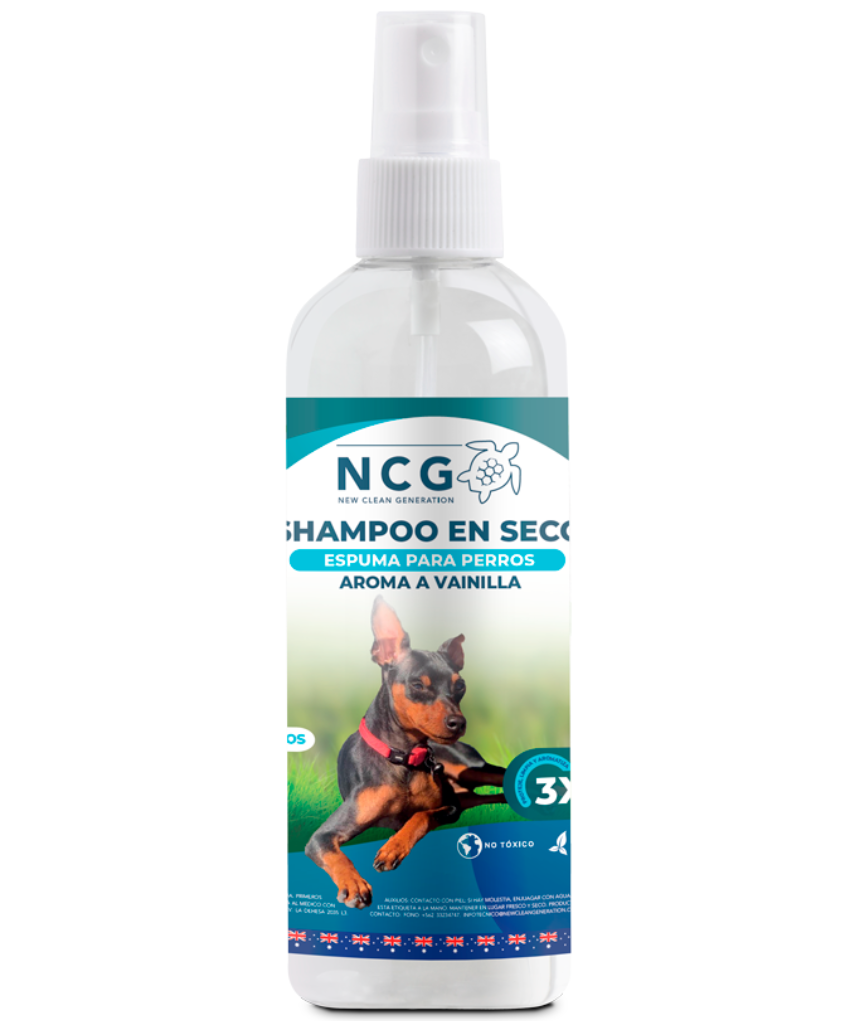 Shampoo en seco – Perros – 250ml. – Ético y Sustentable